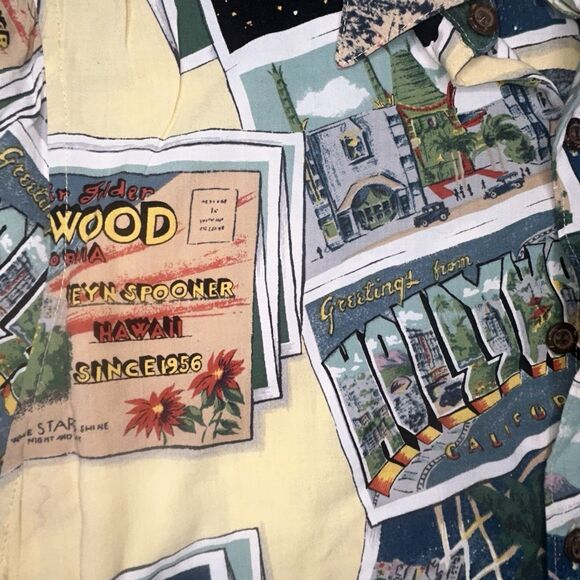 Reyn Spooner Shirt Hawaiian Size Small Hollywood California Vintage - Picture 10 of 13